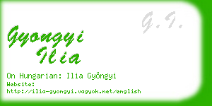 gyongyi ilia business card